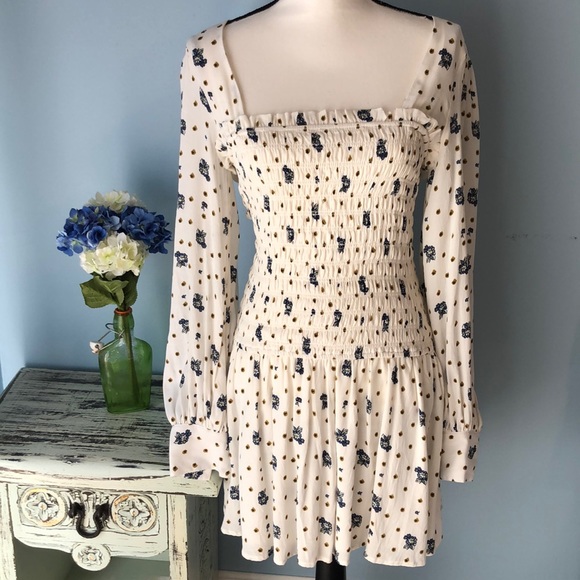 Free People Dresses & Skirts - Free People “Two Faces” ruched-waist mini dress